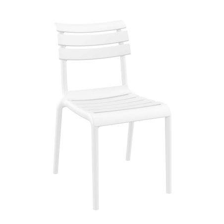 Chaise moderne en polypropylène blanc - Helen