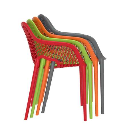 Fauteuil de jardin moderne ajouré en polypropylène