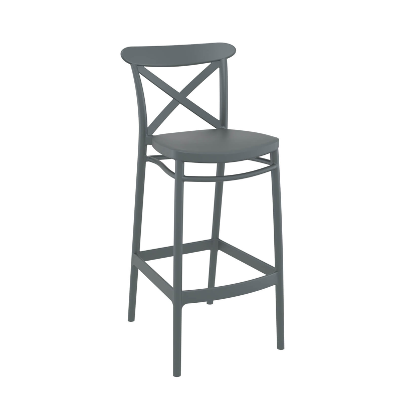 Tabouret d'extérieur moderne avec dossier