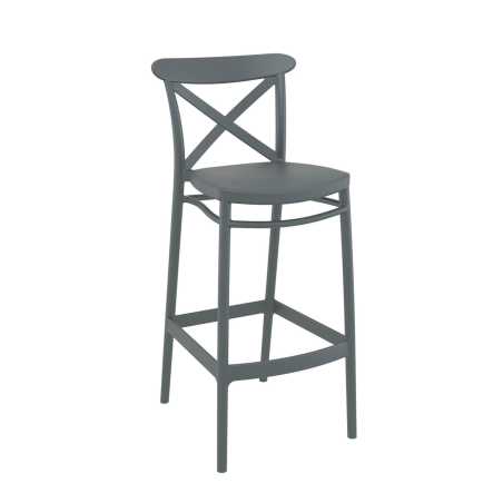 Tabouret d'extérieur moderne avec dossier