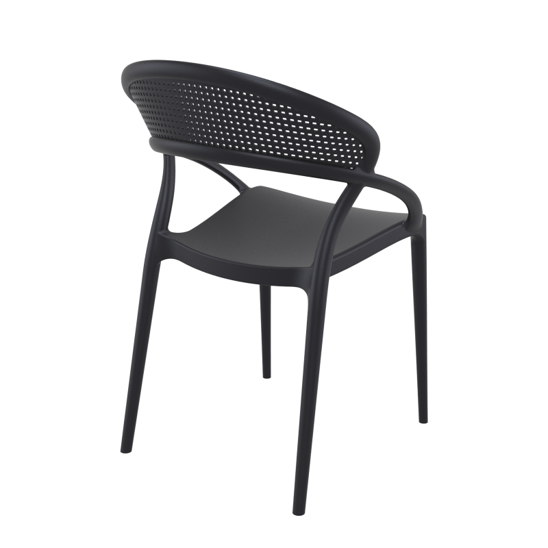 Chaise design de jardin empilable en polypropylène - Sunset