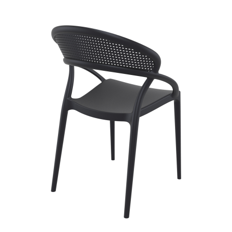 Chaise design de jardin empilable en polypropylène - Sunset