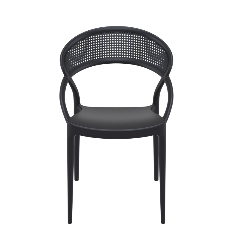 Chaise design de jardin empilable en polypropylène - Sunset