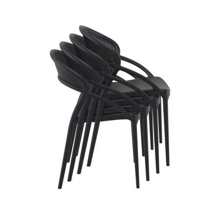 Chaise design empilable en polypropylène - Sunset