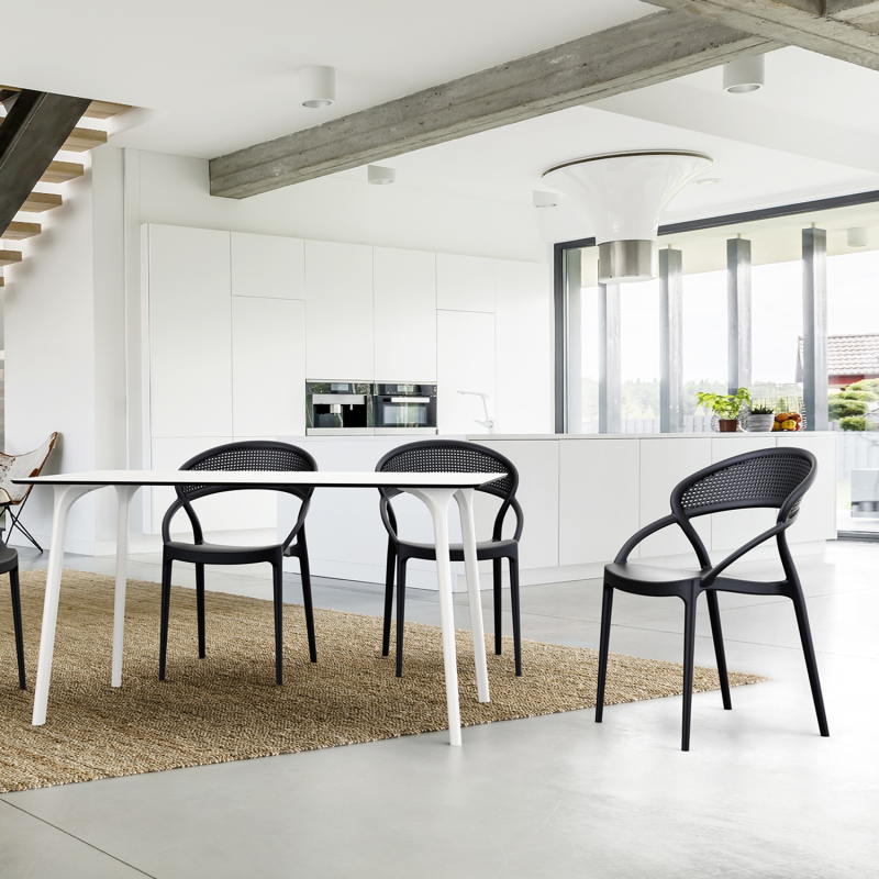 Chaise design empilable en polypropylène - Sunset