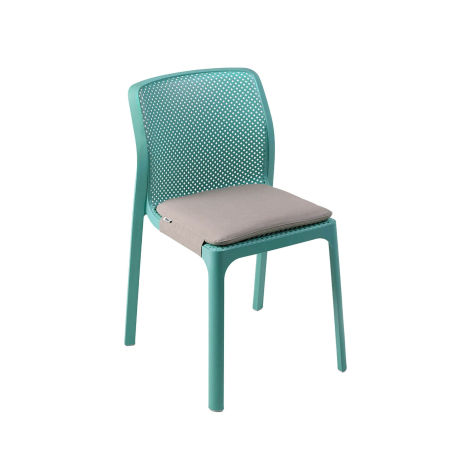 Chaise moderne empilable en polypropylène vert salice - Bit