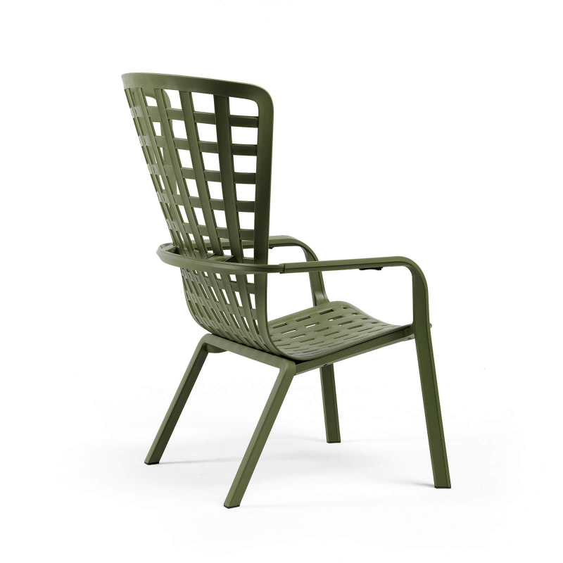 Fauteuil de jardin design empilable vert - Folio