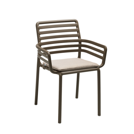 Fauteuil de jardin tendance empilable fabriqué en Italie - Doga