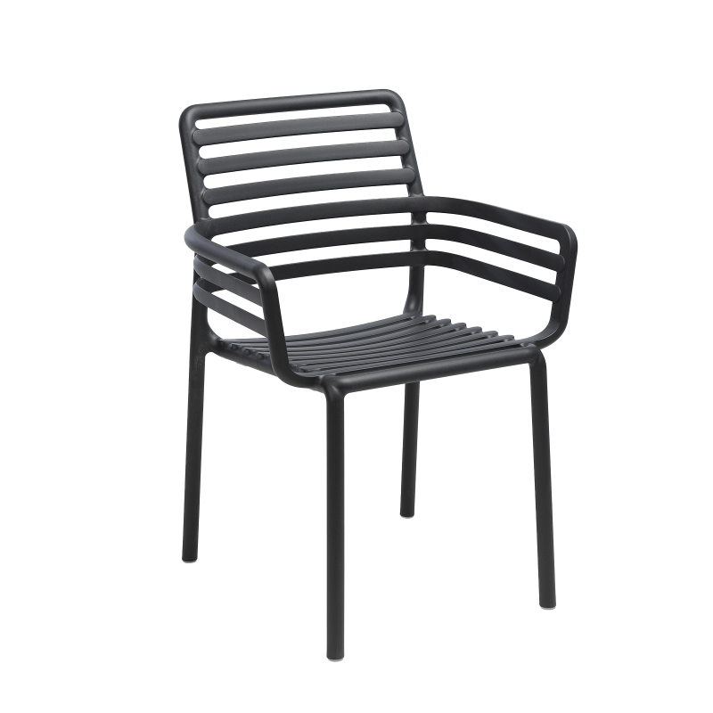 Fauteuil de jardin tendance empilable fabriqué en Italie - Doga