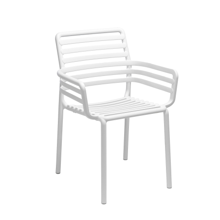 Fauteuil de jardin tendance empilable fabriqué en Italie - Doga