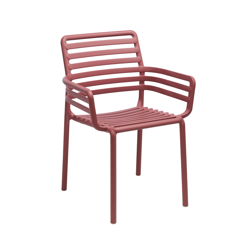 Fauteuil de jardin tendance empilable fabriqué en Italie - Doga