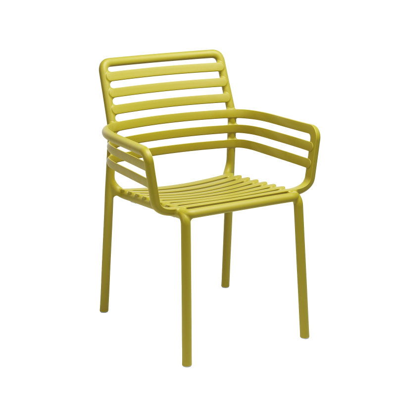 Fauteuil de jardin tendance empilable fabriqué en Italie - Doga