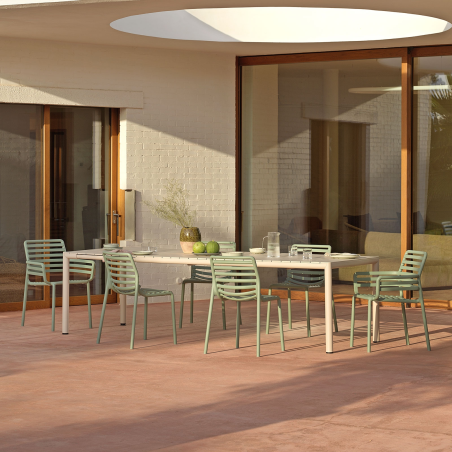 Fauteuil de jardin tendance empilable fabriqué en Italie - Doga