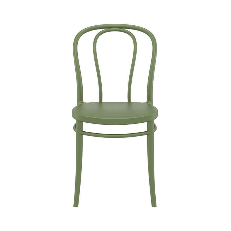 Chaise de jardin style bistrot verte empilable - Victor