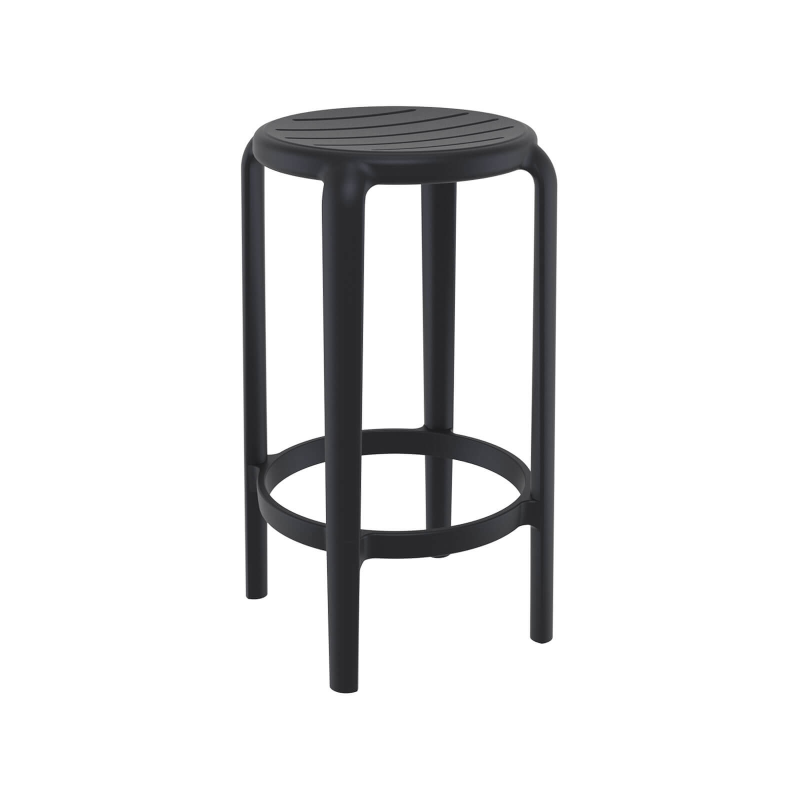Tabouret de jardin snack en polypropylène sans dossier - Tom