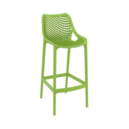 Tabouret de bar moderne en polypropylène vert - Air
