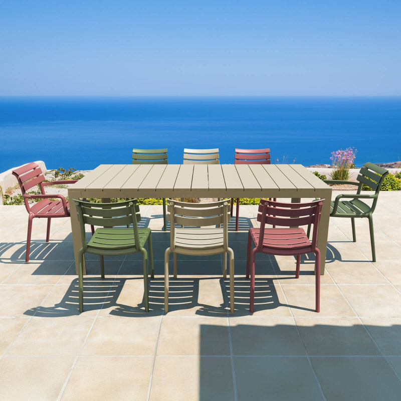 Fauteuil de jardin en polypropylène avec accoudoirs - Paris