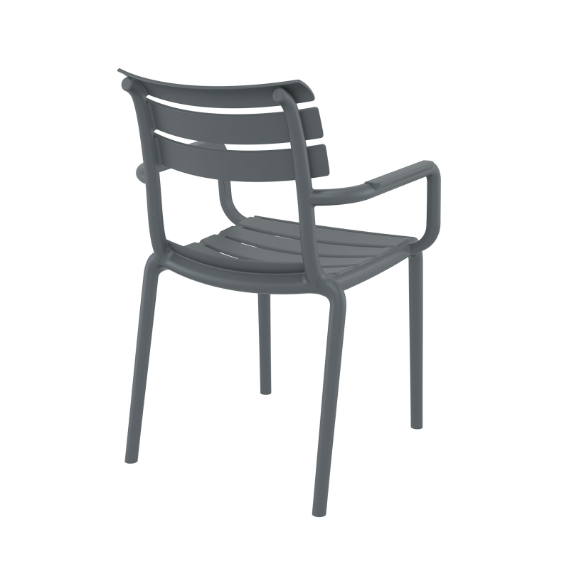 Fauteuil de jardin en polypropylène avec accoudoirs - Paris