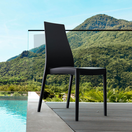 Chaise de jardin en polypropylène empilable - Miranda