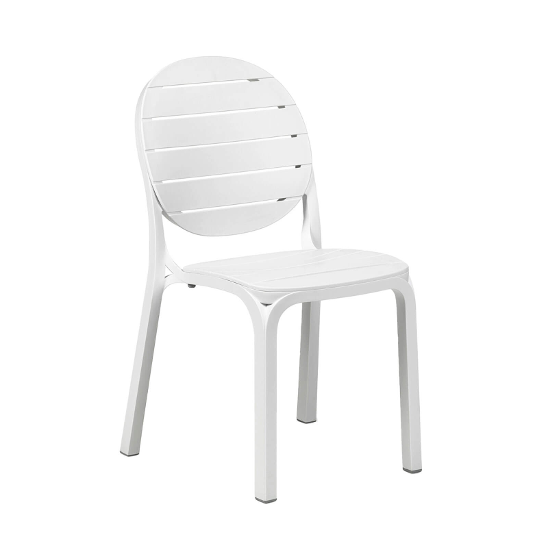 Chaise en polypropylène blanc - Erica