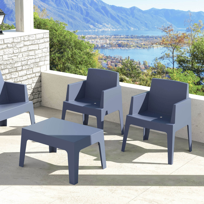 Fauteuil design de jardin en polypropylène Box