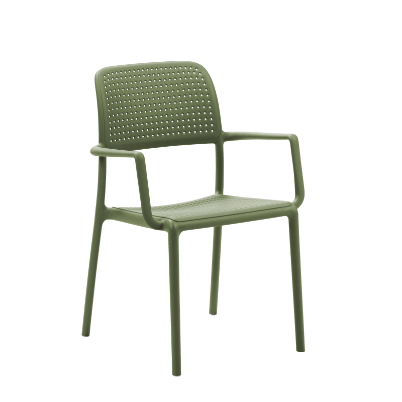 Fauteuil en polypropylène agave - Bora