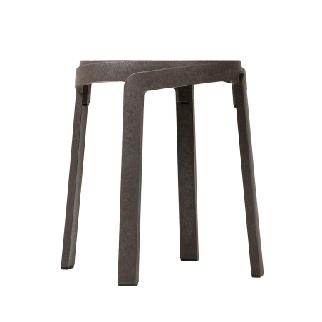 Tabouret bas d'extérieur recyclé empilable - Stack mini