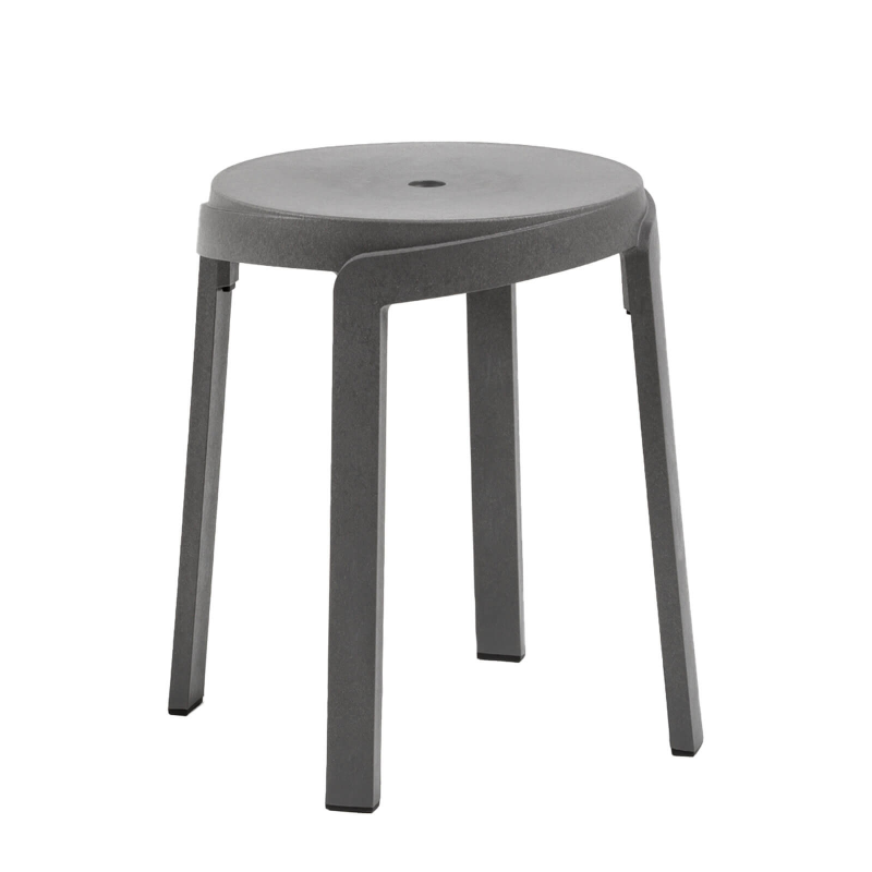 Tabouret bas d'extérieur recyclé empilable - Stack mini