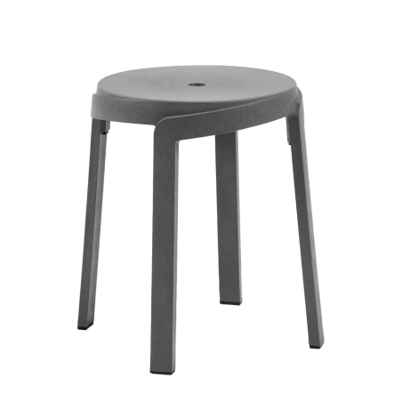 Tabouret bas d'extérieur recyclé empilable - Stack mini