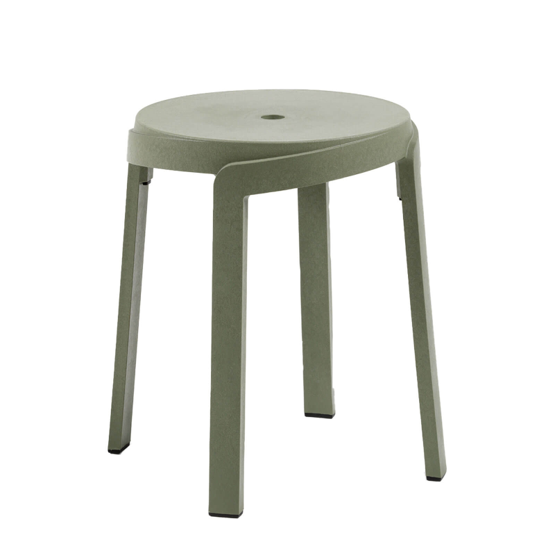 Tabouret bas d'extérieur recyclé empilable - Stack mini
