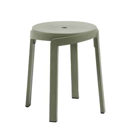 Tabouret bas d'extérieur recyclé empilable - Stack mini