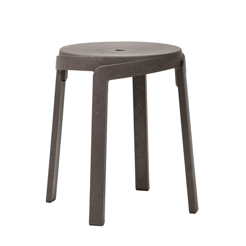 Tabouret bas d'extérieur recyclé empilable - Stack mini