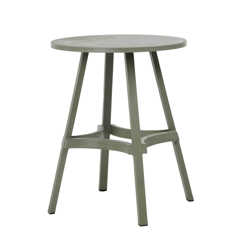 Table de jardin hauteur bar ronde écologique - Combo