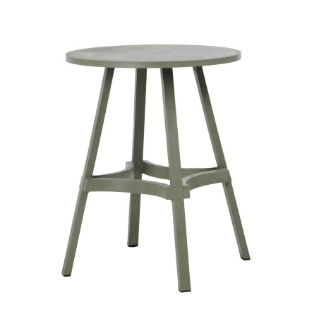 Table de jardin hauteur bar ronde écologique - Combo