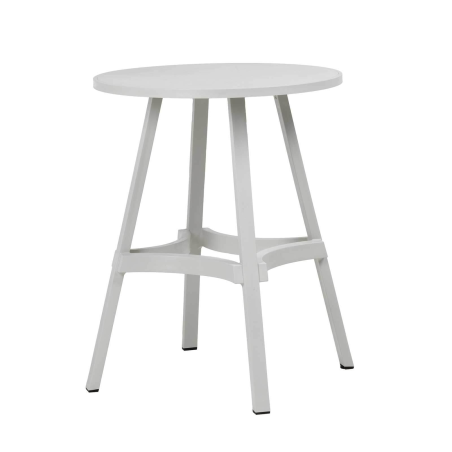 Table de jardin ronde écologique hauteur bar - Combo