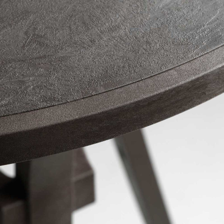 Table extérieure ronde écologique coloris marron - Combo