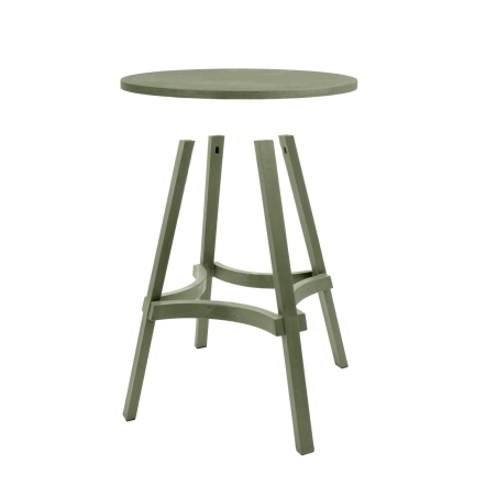 Table de jardin ronde écologique - Combo