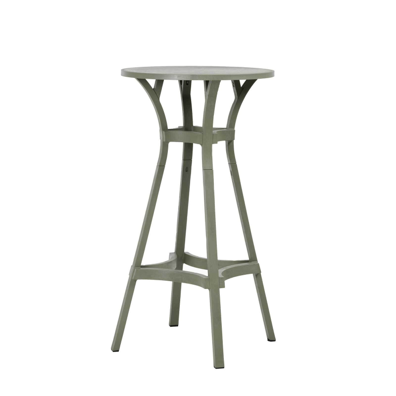 Table de jardin hauteur bar ronde écologique - Combo