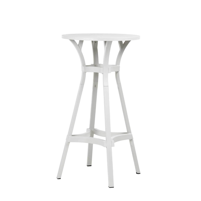 Table de jardin ronde écologique hauteur bar - Combo