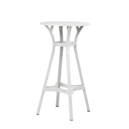 Table de jardin ronde écologique hauteur bar - Combo