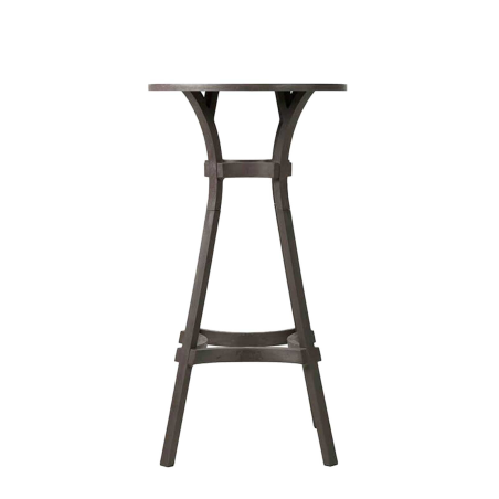 Table de jardin ronde écologique marron - Combo