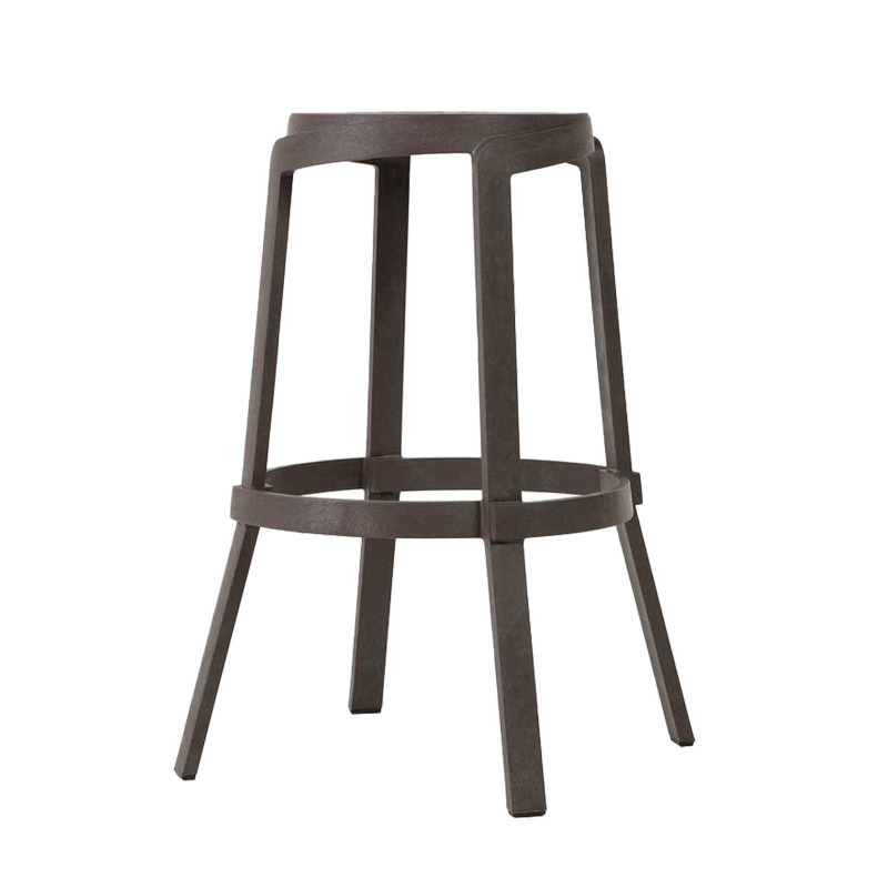 Tabouret haut de jardin recyclé empilable - Stack Maxi
