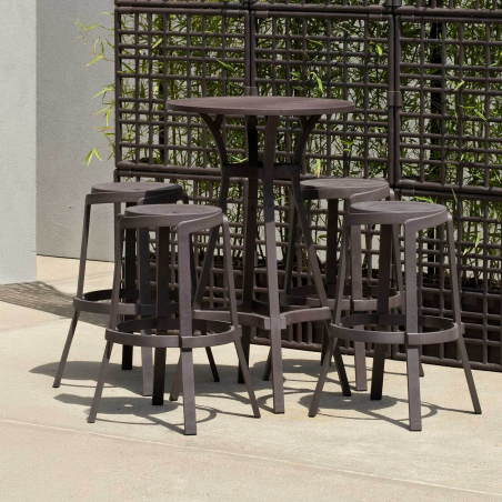 Tabouret de bar de jardin recyclé empilable - Stack Maxi