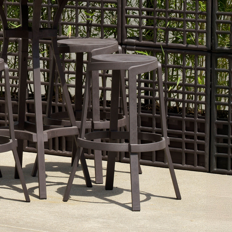 Tabouret de bar de jardin recyclé empilable - Stack Maxi