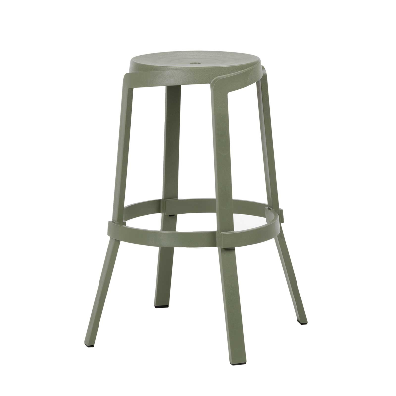 Tabouret haut de jardin recyclé empilable - Stack Maxi