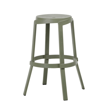Tabouret haut de jardin recyclé empilable - Stack Maxi