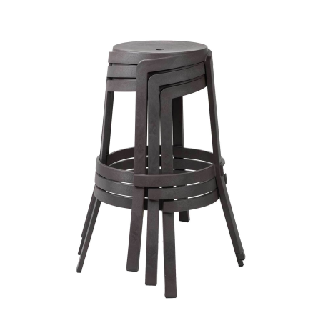Tabouret bar de jardin recyclé empilable - Stack Maxi