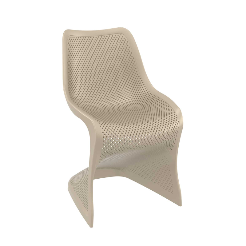 Chaise de jardin design ajourée en polypropylène - Bloom