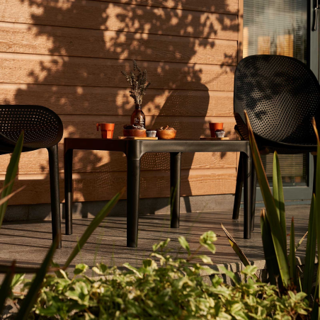 Table basse de jardin rectangulaire en résine - Sky Side