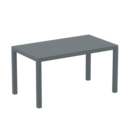 Table de terrasse rectangulaire gris foncé - Ares